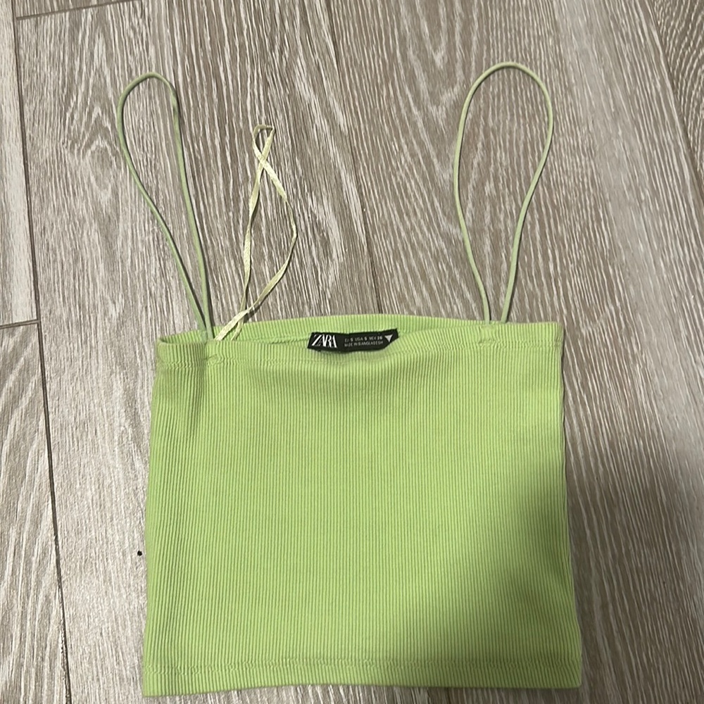 Zara green tank top